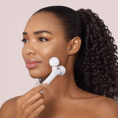 Электронный ультразвуковой ролик для лица GESKE Sonic Facial Roller 4в1 starlight HB0176 фото