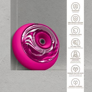 Масажер для обличчя та тіла GESKE Sonic Cool&Warm Face and Body Massager 9в1 magenta HB0278 фото