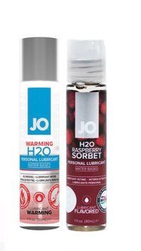 Набір лубрикантів System JO H2O WARMING (30 мл) + System JO H2O Raspberry Sorbet (30 мл) LB196 фото