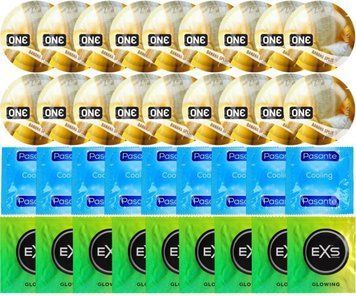 Набір 36 шт ONE Banana Split + Pasante Cooling + EXS Glow in the Dark SOS7685 фото