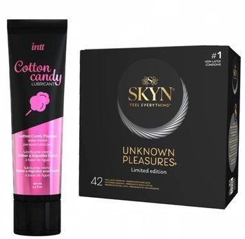 Набор : SKYN Unknown Pleasures+ 42 шт и Лубрикант Intt Cotton Candy 100 мл SOS231 фото
