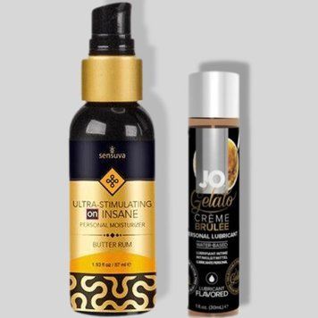 Sensuva Ultra Stimulating On Insane Butter Rum (57 мл) + JO GELATO CremeBrulee (30 мл) LB315 фото