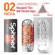 Мастурбатор Tenga Spinner 02 Hexa с упругой стимулирующей спиралью внутри, стандартная спираль SO2747 фото 3