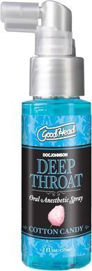 Спрей для глибокого мінету Doc Johnson GoodHead DeepThroat Spray - Cotton Candy 59 мл SX1321 фото