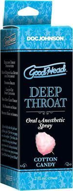 Спрей для глибокого мінету Doc Johnson GoodHead DeepThroat Spray - Cotton Candy 59 мл SX1321 фото