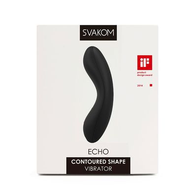 Кліторальний вібратор Svakom Echo Black SO4824 фото