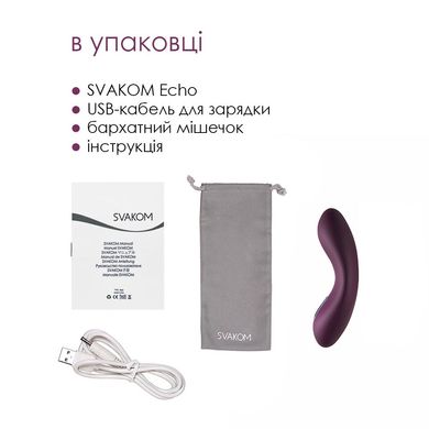 Кліторальний вібратор Svakom Echo Violet SO4825 фото