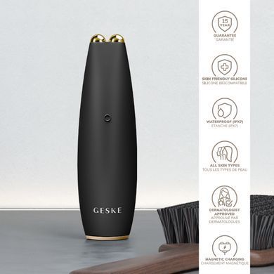 Мікрострумова ручка для підтяжки обличчя GESKE MicroCurrent Face-Lift Pen 6в1 gray HB0119 фото