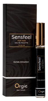 Мужская туалетная вода с бустером феромонов Orgie Sensfeel for Man (Цитрусовый древесный, 10 мл) SX1538 фото