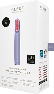 Устройство для укрепления и тонизации кожи лица с поворотной головкой GESKE Skin Firming Wand 7в1 purple HB0444 фото