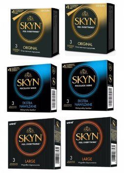 Набор Skyn 18 шт : Extra Lube - 3x2 шт , Original - 3х2 шт , Large - 3x2 SK117 фото