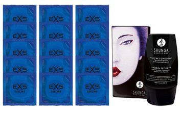 Комплект EXS Cooling 15 шт + Shunga Secret Garden Clitoral Gel 30 мл SOS14564 фото
