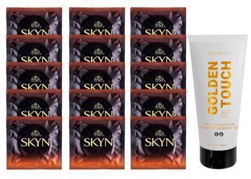 Комплект Skyn Warming 15 шт + Driminals Golden Touch Orgasm Booster 30 мл SOS14514 фото