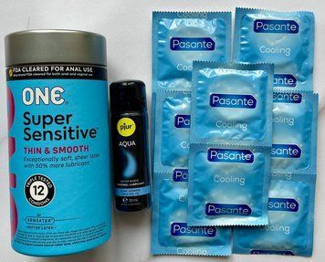 Набір 22 шт ONE Super Sensitive - Pasante Cooling + Лубрикант pjur Aqua 30 мл SOS1488 фото