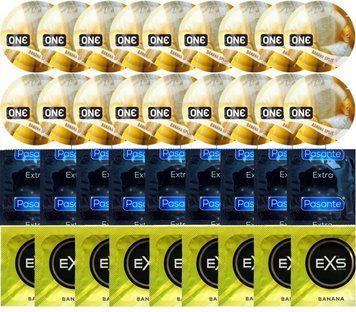 Набір 36 шт ONE ONE Banana Split + Pasante Extra Safe + EXS Banana SOS7527 фото