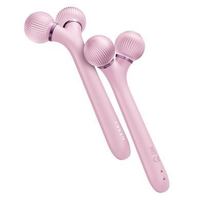 Электронный ультразвуковой ролик для лица GESKE Sonic Facial Roller 4в1 pink HB0181 фото