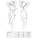 Нижнее белье Passion OFELIA SET OpenBra S/M, white, стринги, открытый лиф, широкий пояс EL13202 фото 2