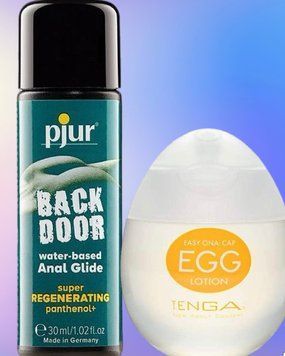 Набор лубрикантов pjur backdoor Regenerating 30 мл + Tenga Egg Lotion (65 мл) LB473 фото