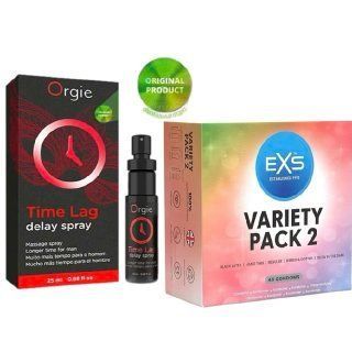 Пролонгатор для чоловіків Time Lag, 25 мл. ORGIE + Упаковка EXS Variety pack 2, набір 48 штук SOS6691 фото