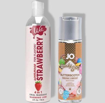 Wet Oral Play Strawberry (118 мл) + JO Candy Shop Butterscotch (60 мл) LB850 фото
