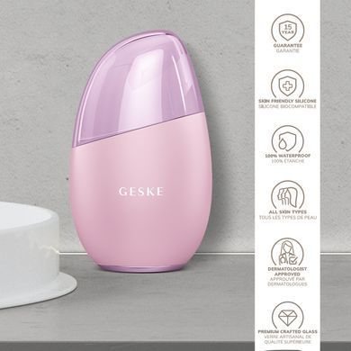 Массажер для лица GESKE Cool&Warm Eye and Face Massager 7в1 pink HB0291 фото