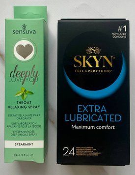 Набор Skyn ​​Extra Lube 24 шт. - Спрей Sensuva Deeply Love You Spearmint (29 мл) SOS2879 фото