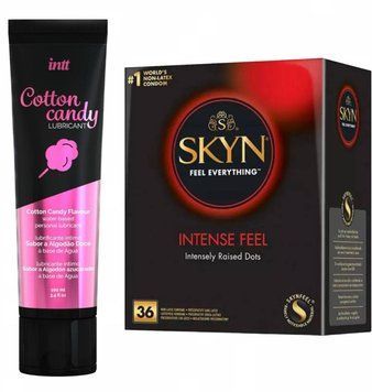 Набор : SKYN Intense Feel 36 шт и Лубрикант Intt Cotton Candy 100 мл SOS235 фото