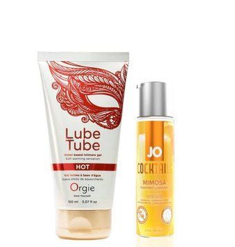 Набор - Лубрикант ORGIE LUBE TUBE HOT, 150 мл и Лубрикант System JO H2O &mdash; Mimosa 60 мл LB36 фото