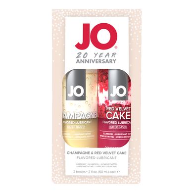 Набор вкусовых смазок JO Champagne & Red Velvet Cake (2×60 мл), Limited Edition SO7117 фото