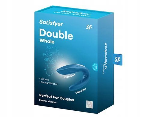 Вібратор для пар Satisfyer Double Whale з двома моторчиками SO1643 фото