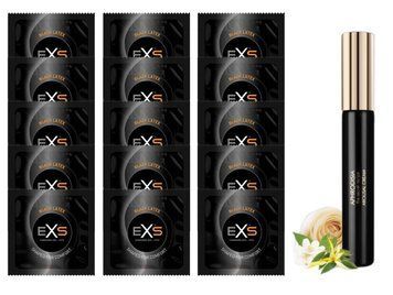 Комплект EXS Black Latex 15 шт + Bijoux Indiscrets Aphrodisia Clitora SOS14660 фото