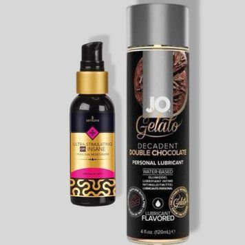 Sensuva Ultra-Stimulating On Insane Original (57 мл) + JO GELATO Double Chocolate (120 мл) LB424 фото