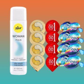 Комплект 15 штук OLO+ONE - Лубрикант pjur Woman Aqua, 100 мл SOS4748 фото