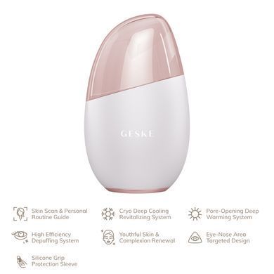 Массажер для лица GESKE Cool&Warm Eye and Face Massager 7в1 starlight HB0293 фото