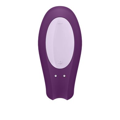 Смартвібратор для пар Satisfyer Double Joy Violet із широким кліторальним стимулятором SO3899 фото