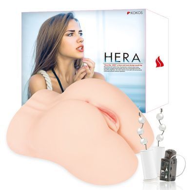 Мастурбатор Kokos Hera Hip Real 2WayPlus с вибрацией и массажем SO2482 фото