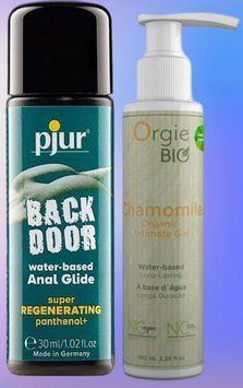 Набор лубрикантов pjur backdoor Regenerating 30 мл + CHAMOMILE, 100 мл, ORGIE BIO LB476 фото