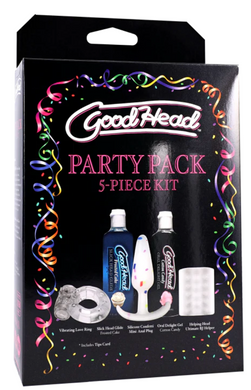 Подарочный набор Doc Johnson GoodHead Party Pack (5 предметов) &ndash; полный праздничный комплект с мастурбатором, виброкольцом и анальной пробкой SO6064 фото