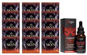 Комплект Skyn Warming 15 шт + ORGIE &laquo;Яблуко і Кориця&raquo;, 30 мл SOS14523 фото