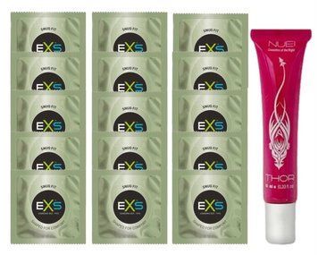 Комплект EXS Snug Fit 15 шт + Гель THOR з зігріваючим ефектом, 10 мл SOS14884 фото