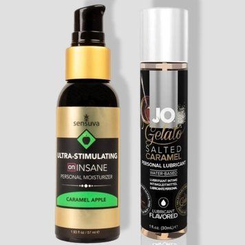 Sensuva Ultra-Stimulating On Insane Caramel Apple (57 мл) + JO GELATO Salted Caramel (30 мл) LB229 фото
