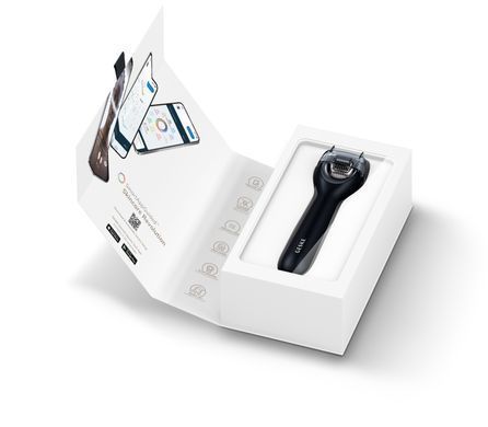 Электронный роллер для лица с микроиглами GESKE MicroNeedle Face Roller 9в1 black HB0190 фото