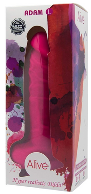 Реалистичный фаллоимитатор из материала Silexpan Alive Adam L Pink (21 x 4,1 см) AL20331 фото
