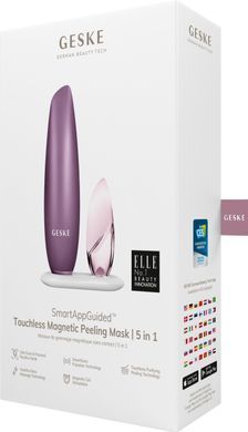 Безконтактна магнітна пілінг-маска GESKE Touchless Magnetic Peeling Mask 5в1 pink HB0560 фото
